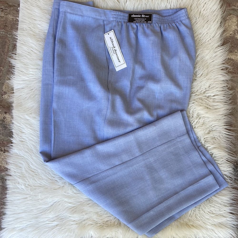 Alfred Dunner Classic Fit Pull-On Pants Size 24W New